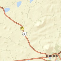 Mulbagal Street Map