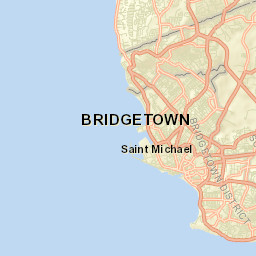 Bridgetown Street Map