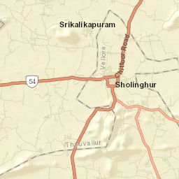 Sholinghur Street Map