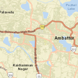 Avadi Street Map
