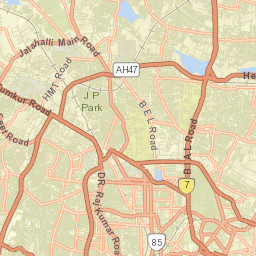 Bangalore Urban Street Map