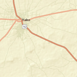 Yako Street Map