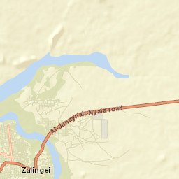 Zalingei Street Map