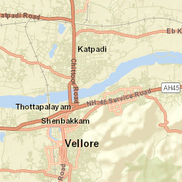 Katpadi Street Map