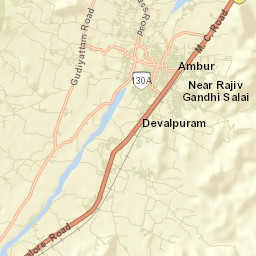 Ambur Street Map