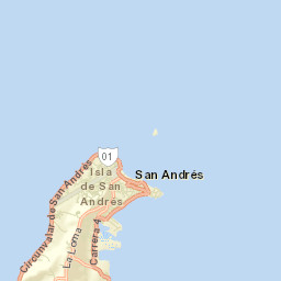 San Andrés Street Map