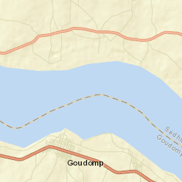 Goudomp Department Street Map