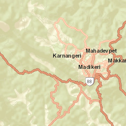 Madikeri Street Map