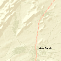 Goz Beïda Street Map