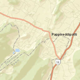 Papireddippatti Street Map