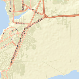Punta Cardón Street Map