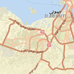 Djibouti Street Map