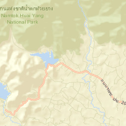 Amphoe Thap Sakae Street Map