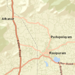 Rasipuram Street Map