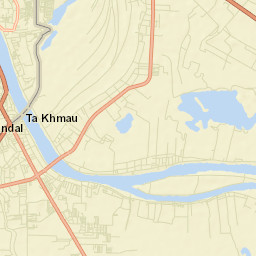 Krŏng Ta Khmau Street Map