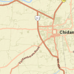 Chidambaram Street Map