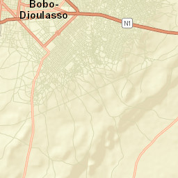 Bobo-Dioulasso Street Map