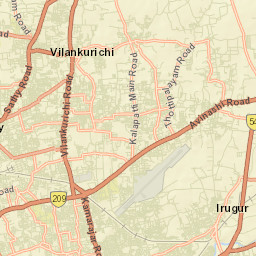 Irugur Street Map