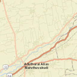 Aduthurai Street Map