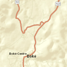 Boké Street Map