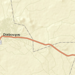 Diébougou Street Map