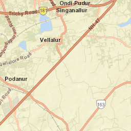 Singanallur Street Map