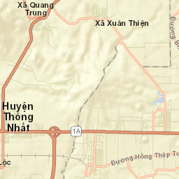 Huyện Thống Nhất Street Map