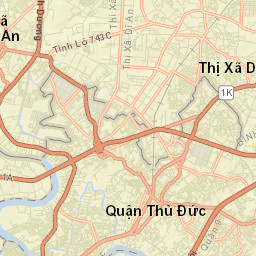 Dĩ An Street Map