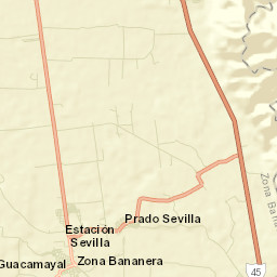 Zona Bananera Street Map