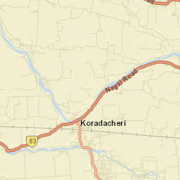 Koradachcheri Street Map