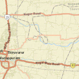 Thiruvarur Street Map