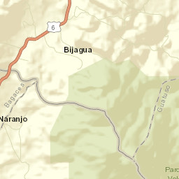 Bijagua Street Map