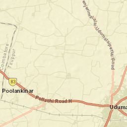 Udumalaippettai Street Map
