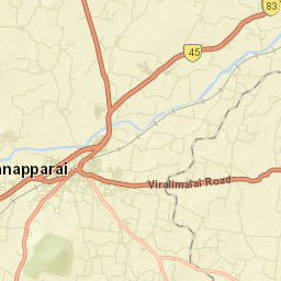 Manapparai Street Map