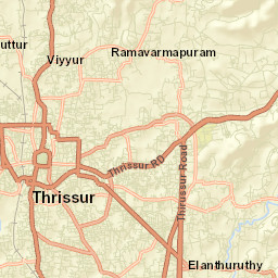 Thrissur Street Map