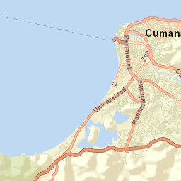 Cumaná Street Map