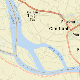 Cao Lãnh Street Map