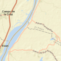 Cerro de San Antonio Street Map