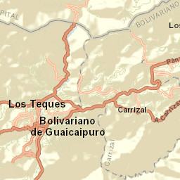 Los Teques Street Map