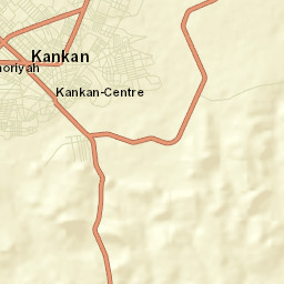 Kankan Street Map
