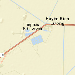 Kien Luong Town Street Map