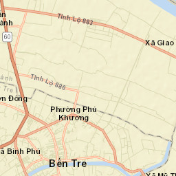 Bến Tre Street Map