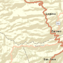 Zarcero Street Map