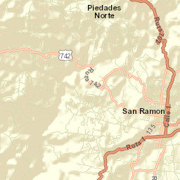 San Ramón Street Map