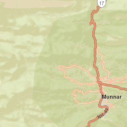 Munnar Street Map