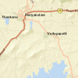 Periyakulam Street Map