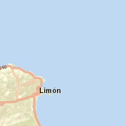 Limón Street Map