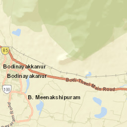 Bodinayakkanur Street Map