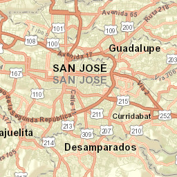 Sabanilla Street Map