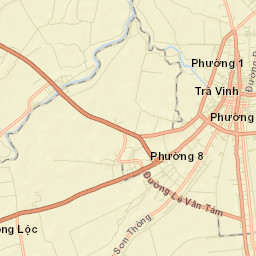 Trà Vinh Street Map